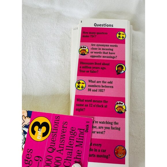 Brain Quest 2nd & 3rd Grade Deck Set of 2 Questions Educational Children Learn - Picture 6 of 9
